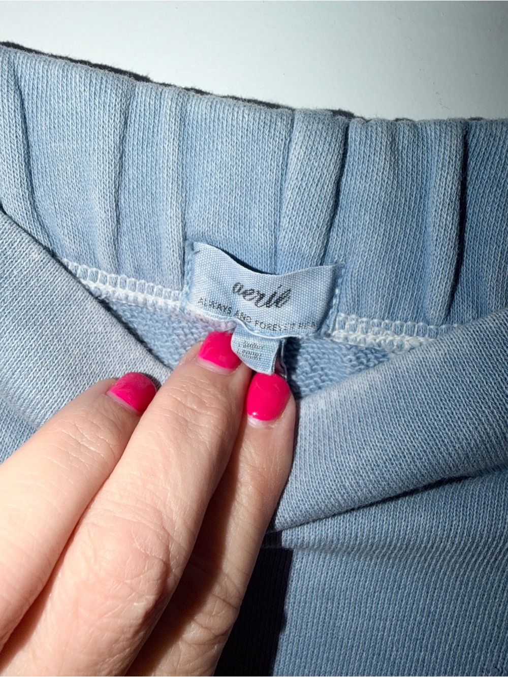 aerie New Heights Turtleneck Sweatshirt and Fleece Trousers Cloud Blue, Size M/L - Picture 11 of 11